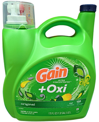 Gain Plus Oxi Ultra Concentrated Liquid Laundry Detergent Original 170 Ounce