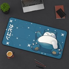 Snorlax Pokemon Japanese Desk Mat Mouse Pad, Long Desk Mats, Anime Game