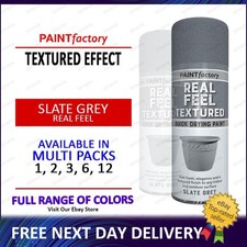 Grey Texture Effect Spray Paint Aerosol Auto Car Van Exterior Metal 400ml