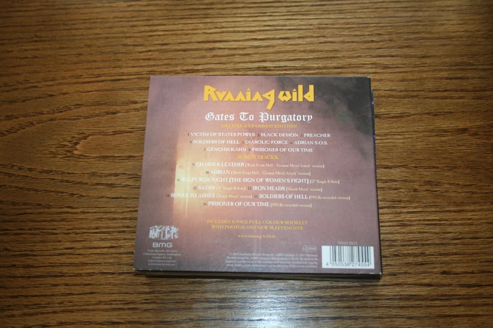 RUNNING WILD-" GATES TO PURGATORY" CD 2017 REMASTERED DELUXE EDITION DIGIPAK - Bild 4 von 4