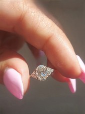 18k Yellow Gold IGI GIA Lab Grown 2.10 Ct Oval size 7 Diamond Engagement Ring