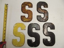 Vintage Metal 7.5 Tall Marquee Letter S buying one 