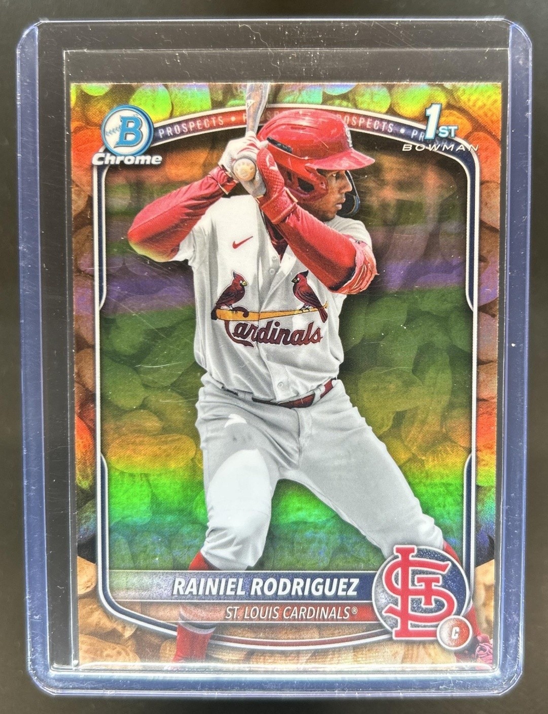2025 Bowman Chrome Rainiel Rodriguez Peanuts Refractor 1st #BCP-200 Cardinals
