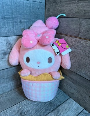 My Melody  rosa Sanrio 10 Zoll Eistüte Stofftier Brandneu mit Etikett Geschenk Weihnachten