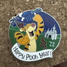 Disney Pin 2023 WDW Winnie the Pooh Happy Pooh Year 2023 Tigger #153151 Trade