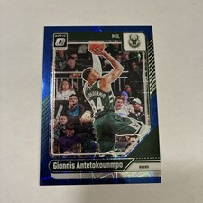 2024 PANINI DONRUSS OPTIC 176 GIANNIS ANTETOKOUNMPO BLUE VELOCITY