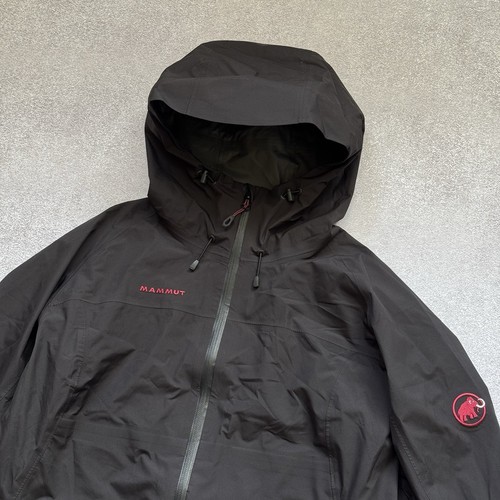 Ladies Mammut Wenaha Gore-Tex Paclite Waterproof Hooded Black Jacket Size Medium - Picture 7 of 17