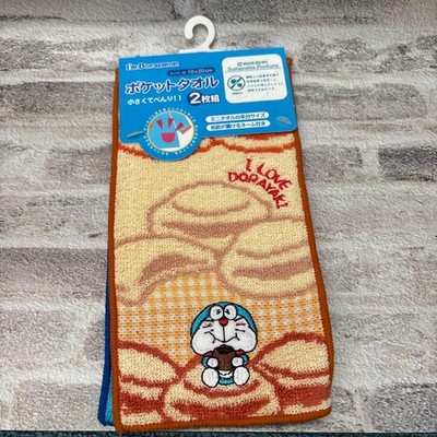 Doraemon Pocket Towel Set   2pcs, 10x20cm, Nameable/Embroidered, Half Towel,