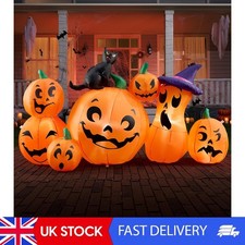 Image of 6 FT Long Halloween Inflatable Outdoor Decorations, Pumpkin Blow Up Yard