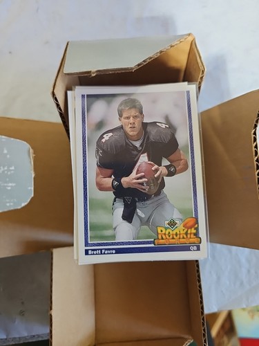 1991 Upper Deck NFL High Number Series Football Set Rookie HOF Favre OSC - Picture 3 of 4