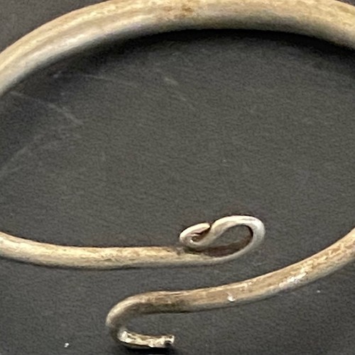 Antikes Bronze Silber Schlangenarmband Muslim / Islamisches Arabien / Java Indonesien - Bild 4 von 5