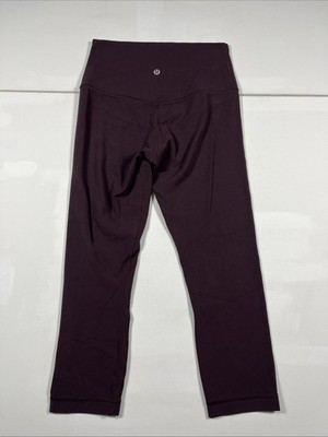 Lululemon Align High-Rise Leggings Crop 21  Burgundy Maroon Gym Yoga Women s 6