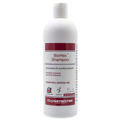 VetBiotek BioHex Antiseptic Shampoo for Dogs Cats Anti Bacterial Anti Fungal ...