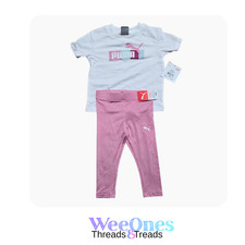 Girls PUMA 12, 18 or 24 Month 2Pc Shirt Leggings Set NWT
