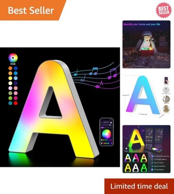 Personalized LED Marquee Letter Lights - Color Changing & App Controlled