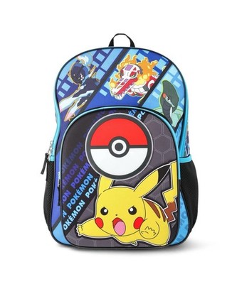 Pokémon Boys' 17'' Pikachu Light up Backpack with Bonus Card Pack, Black