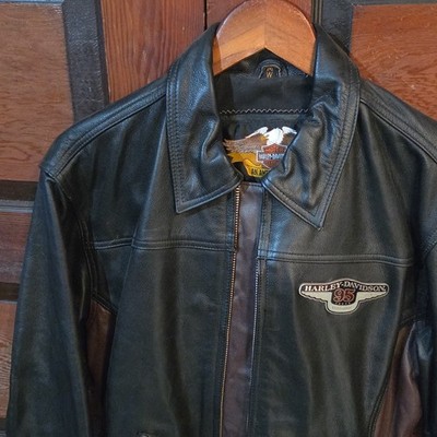 Harley-Davidson 95th Anniversary Genuine Leather Jacket 1903-1998 Indonesia