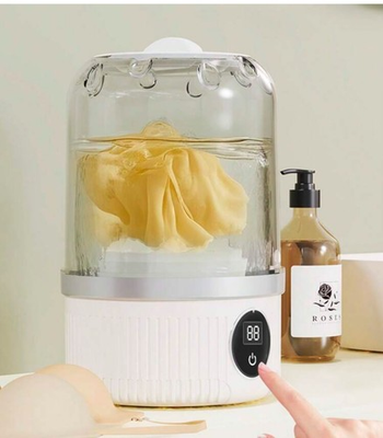 #ad #ad 1pc Portable Washing Machine Mini Laundry Cup Small Washer For Underwear USB $34.91
