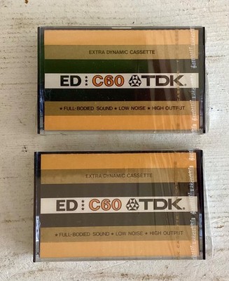 TDK ED C 60 Tape MC Cassette Neu OVP Sealed 2 Stück! Made in Japan