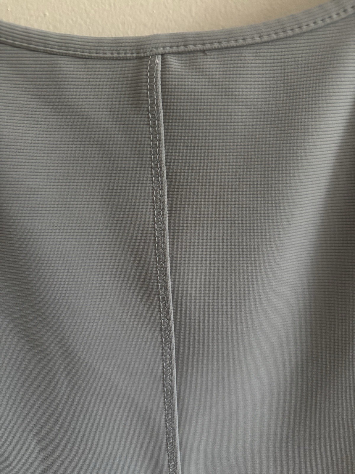 White Fox Gray Ribbed Active Romper Playsuit Wome… - image 2