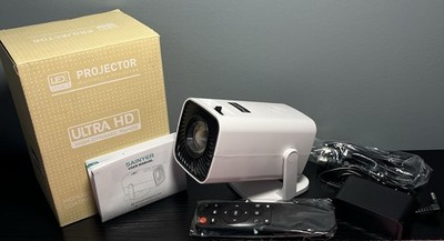 Mini Projector, Portable Projector 4K & Full HD 1080P Support, 270° Rotation