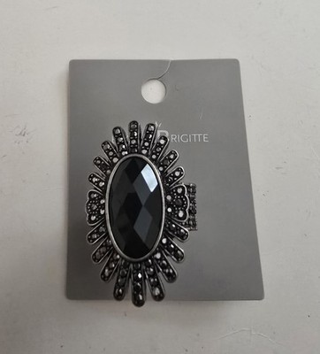 Extravaganter Ring Fingerring Schwarz Modeschmuck Unigröße 