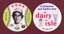 JIM PALMER, Orioles/Hall of Fame ~ 1976 MSA Dairy Isle round baseball card NM/MT