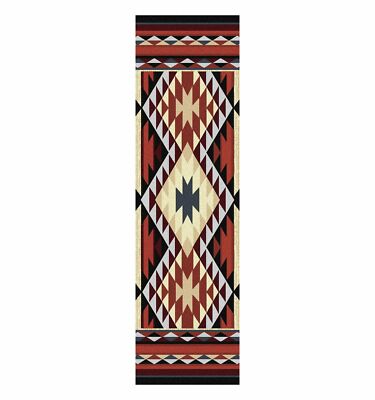 NATIVE TREASURES GEOMETRIC DESIGN RUG - 2' X 8' RUNNER - SOUTHWESTERN