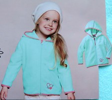 Mädchen Fleecejacke mit Kapuze Fleece Pullover Jacke Kinder Winterpullover NEU