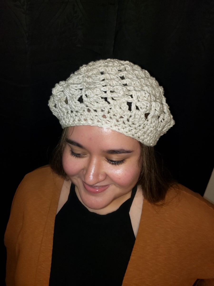 Beige Crochet Women Slouchy