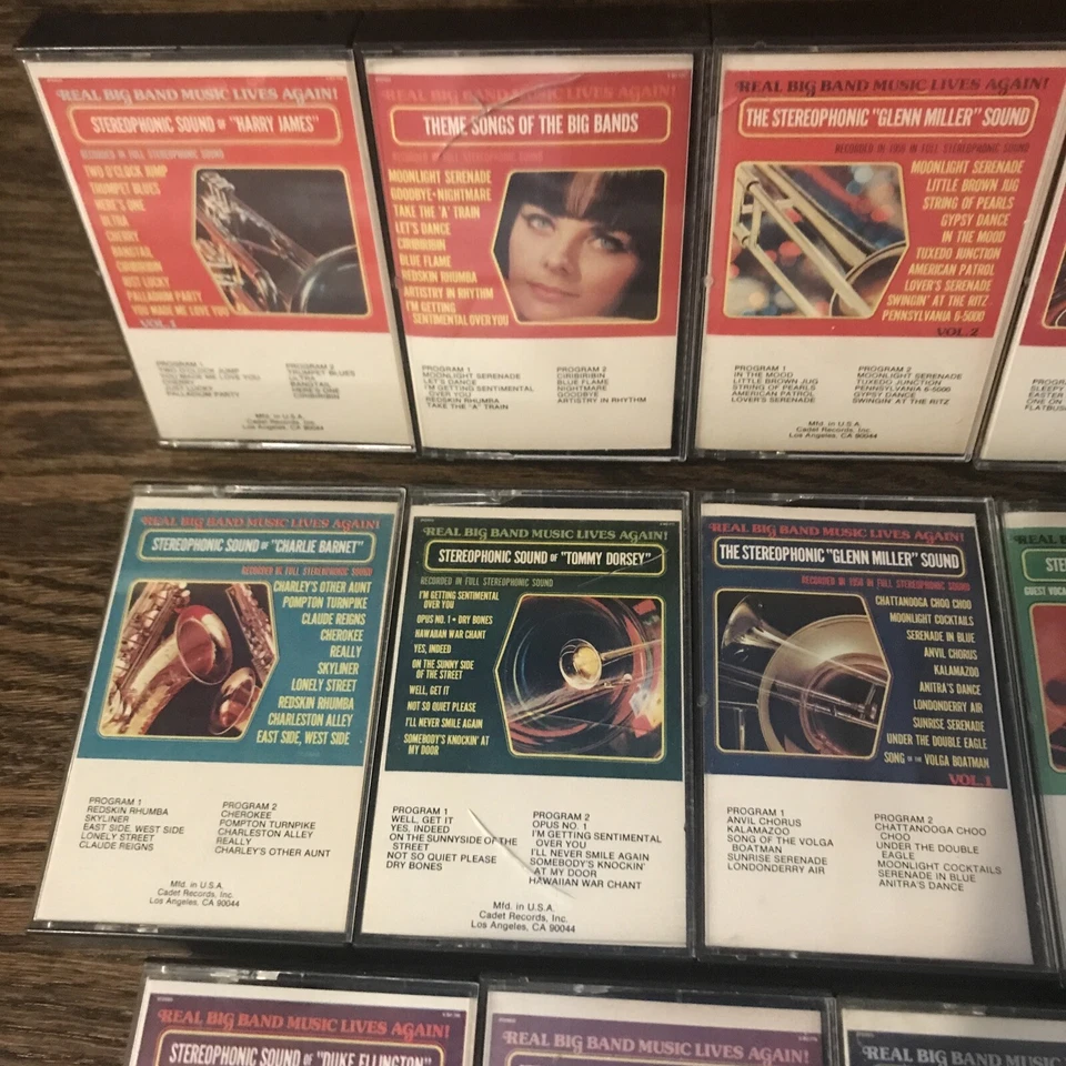 Raro 14 Sonido Estereofónico Jazz Cassette Colección Basie Ellington Miller Shaw Foto 2 de 4