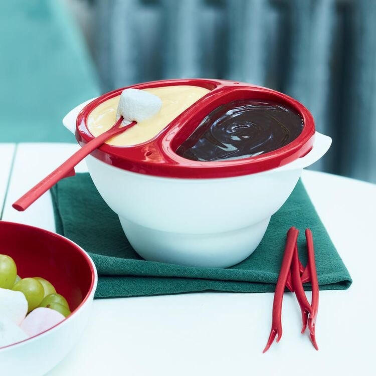TUPPERWARE Allegra Micro-ondes pour fondue au chocolat Bleu 1 l