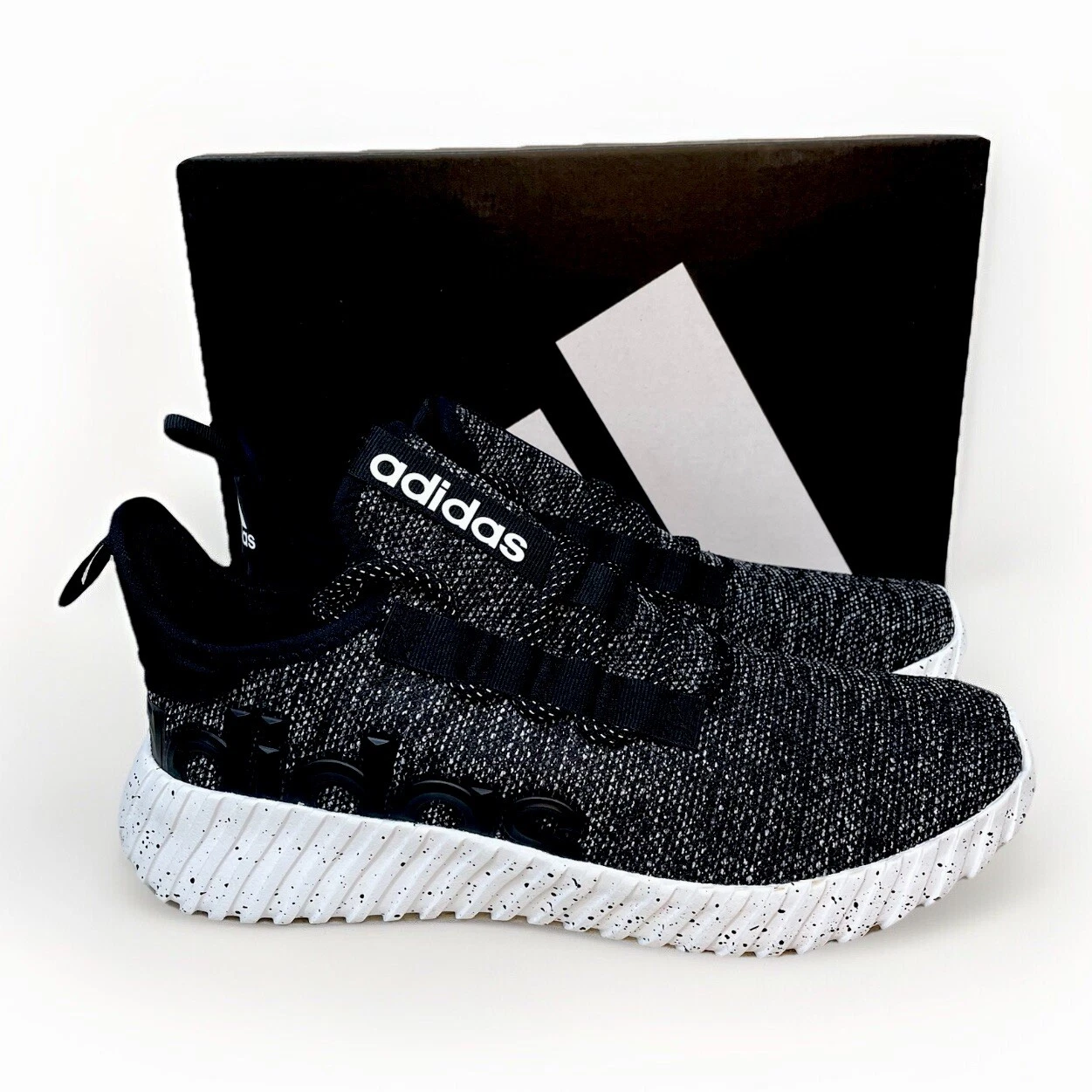 Adidas Kaptir 3.0 Athletic Running Shoes Black White Mens Size 11 New IF7314 Jog