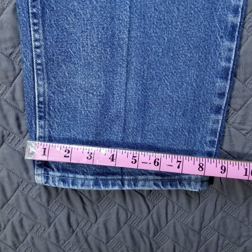 Wrangler Jeans Uomo 38x32 Blu Regular Fit Abbigliamento da Lavoro Americano Denim Scuro - Foto 6 di 10