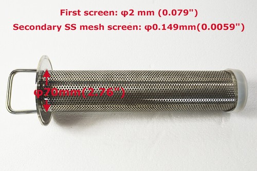 Tri Clamp Sanitary Stainless Steel 304 2'' Strainer Filter 100 Mesh Screen - Picture 9 of 12