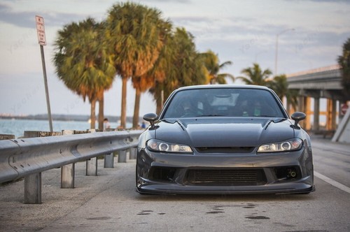 FRP FENDER BUMPER For 1999-2002 Nissan S15 Silvia VRTX EDGE Style Wide Body Kit - Picture 23 of 24