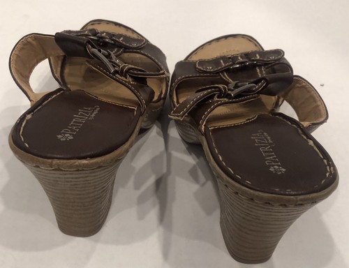 Women’s Patrizia Spring Step Strappy Buckle Brown Sandal Sz 39 8.5 - Picture 5 of 13