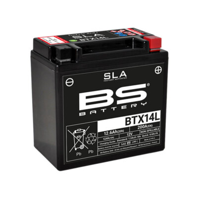 BATTERIE PRECARICATA BS BATTERY SLA BTX14L H-D 883 XLL Sportster Low 2005-2010