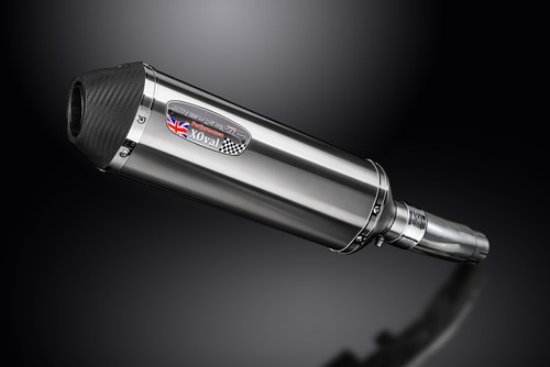 Suzuki SFV650 Gladius 2009-15 Slip On 13.5" X-Oval Stainless Exhaust Muffler Kit - Picture 3 of 5