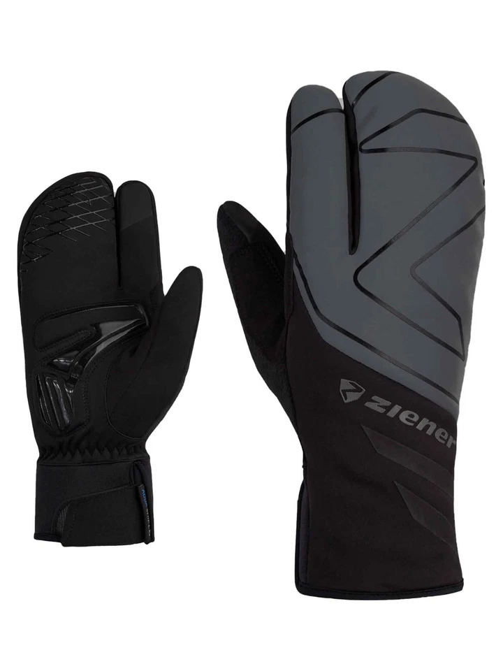 ZIENER Bike Fahrradhandschuh Lobster Dalyo Aqua Shield grau schwarz 12 neu