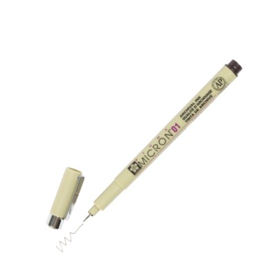 XSDK01-117 Sakura Pigma Micron 01 Marker Pen, 0.25mm Tip, Sepia, Pack of 6