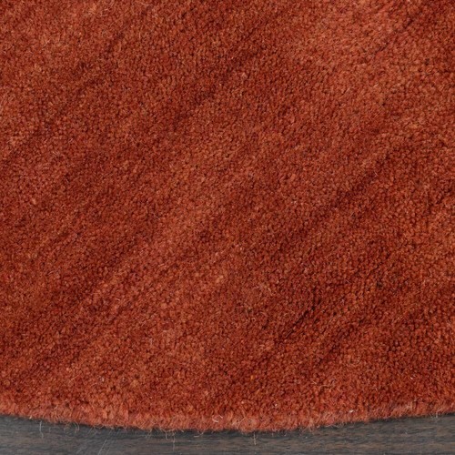 Eco-Friendly Hand Knotted Loom Wool Area Rug Light Red Solid BBH Homes BBL00111 - Picture 60 of 148