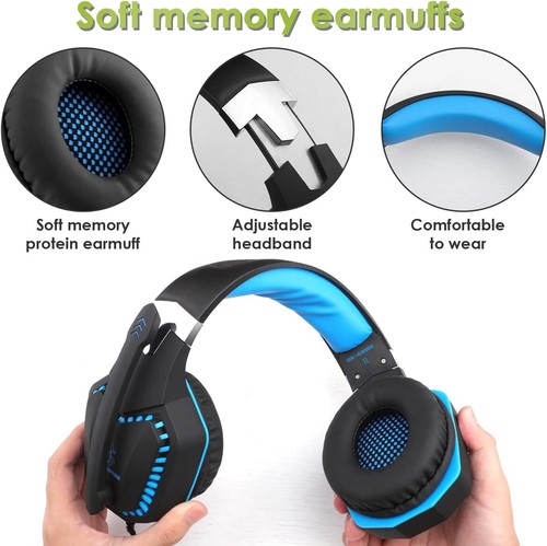 Gaming Headset Xbox/PC/PS4/PS5/Phone, Voice Changer Headset with Mic for Gaming - Picture 5 of 7