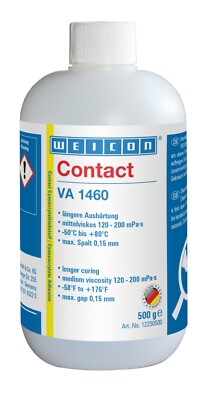 WEICON Contact VA 1460 | 500 g | Feuchtigkeitsbeständiger Sekundenkleber