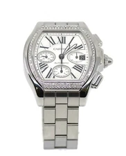 Cartier Roadster Diamond Chronograph Stainless Steel Watch W6206019