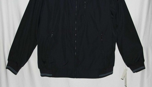New Perry Ellis Solid Navy Men's Size XLT Full Zip Poly Bonded Jacket - Picture 5 of 6