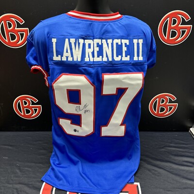 Dexter Lawrence Autographed New York Giants Jersey Signed Beckett