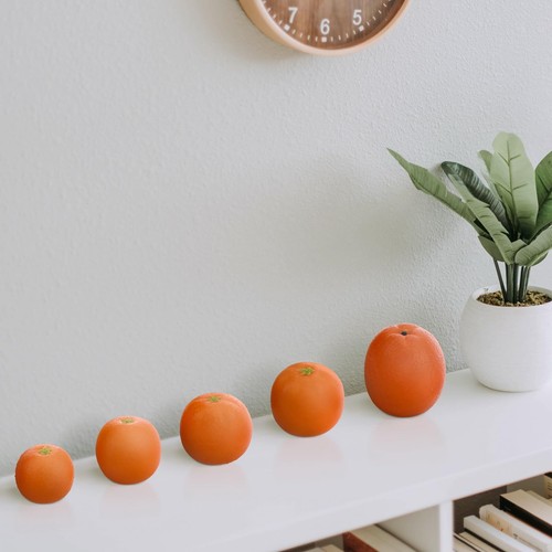 25pcs Artificial Lifelike Orange Set Fake Realistic Fruit Model Home House Ki... - Picture 5 of 7