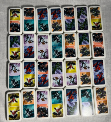 Marvel Spider-Man Dominoes 28 Domines open pc. no case