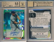 Jose Abreu WHITE SOX 2014 Finest Rookie Auto Refractor Rc BGS 9.5/10 True Gem